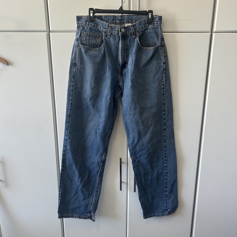 Vintage Levis 569 Loose Straight Fit Jeans Mens 32x34 Made in USA Blue Denim